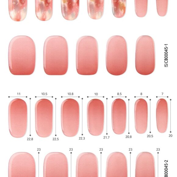 BRAND NEW Box - Zinipin  / GelLight Semi Cured Gel Nail Strips - LIght Cherry - Picture 6 of 8